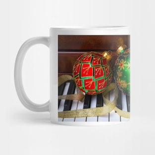 Red And Green Christmas Ornaments Mug